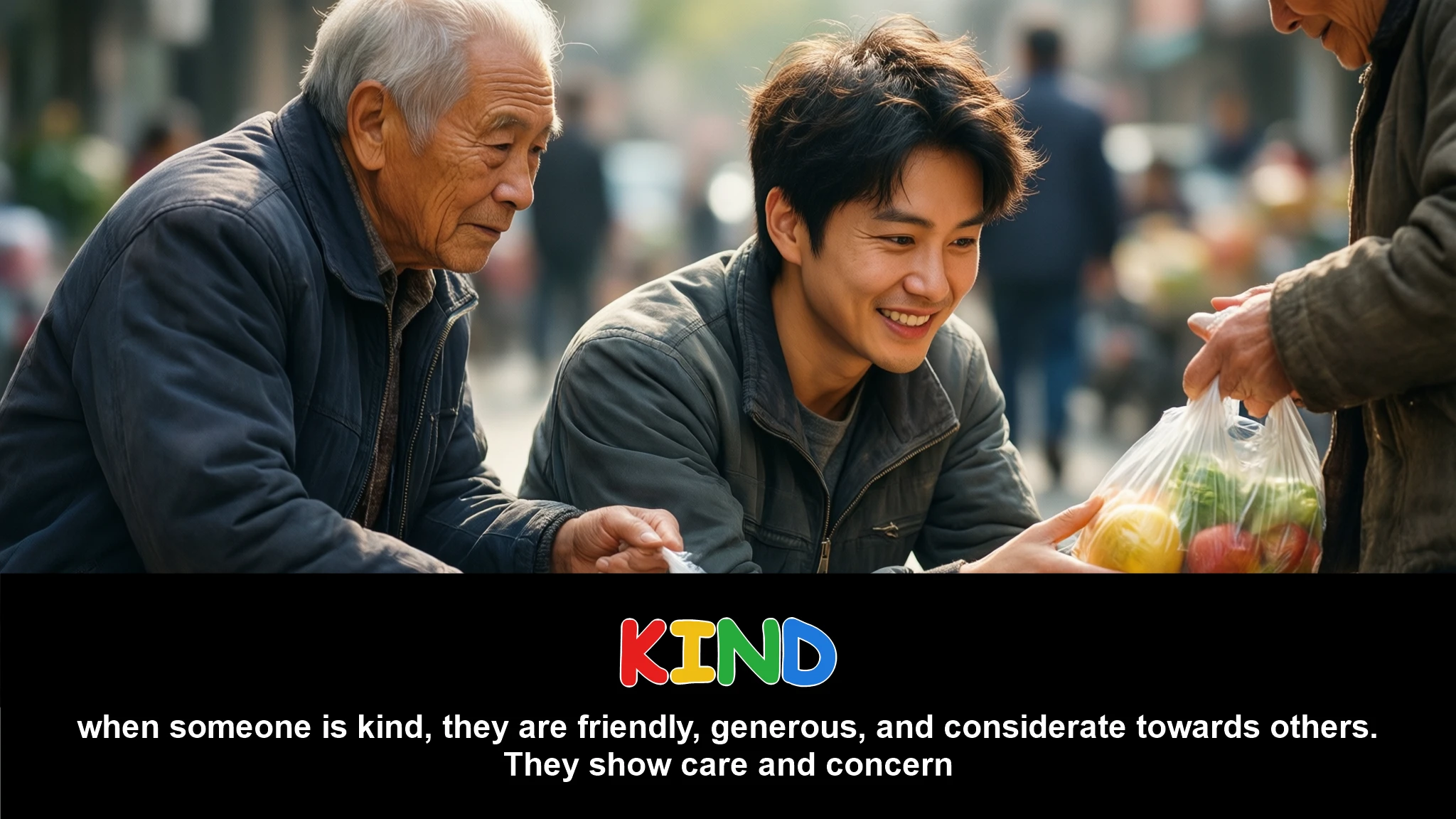 English Illustration for kind